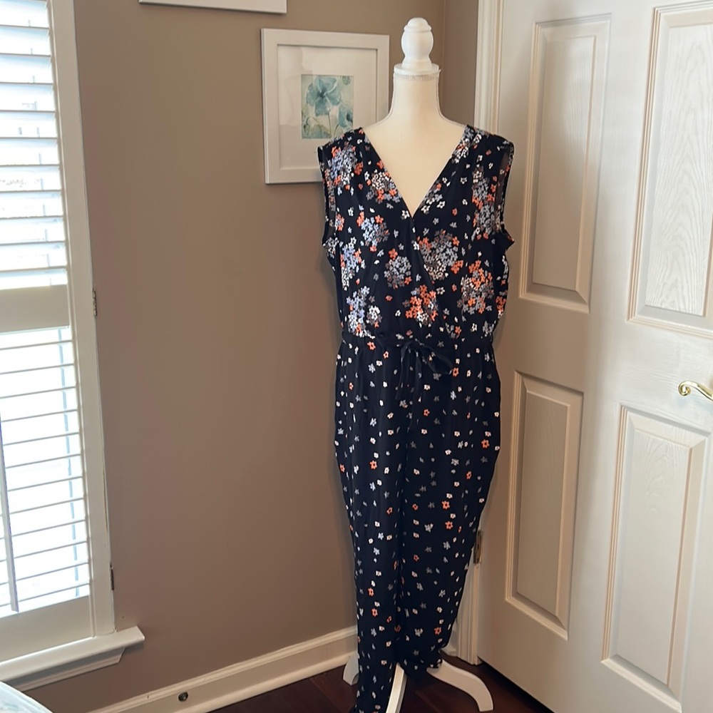 Ann Taylor LOFT Women Black Jumpsuit L